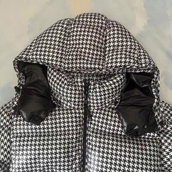 Moncler X Frgmt Socotrine Houndstooth Short Down Jacket - Picture 2 of 16